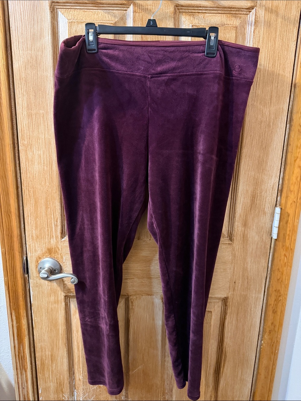 Cuddl Duds Plum Velvet Ponte Leggings